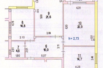 3-к квартира, 102 м², 5/8 эт.