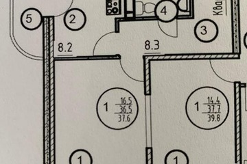 1-к квартира, 37,6 м², 19/24 эт.