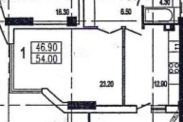 1-к квартира, 54 м², 6/18 эт.